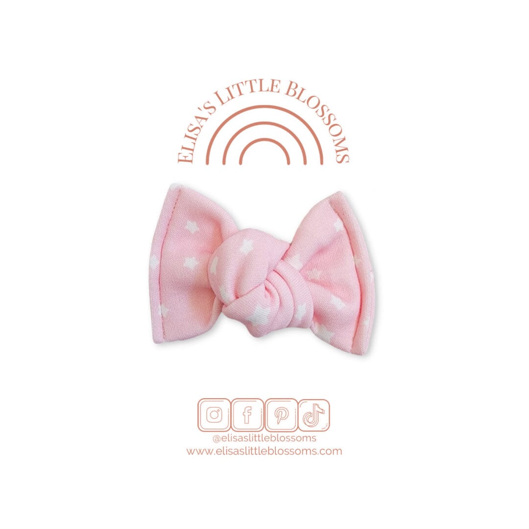 Knot Bow // Oh My Stars In Pink Knot Bows Elisa's Little Blossoms