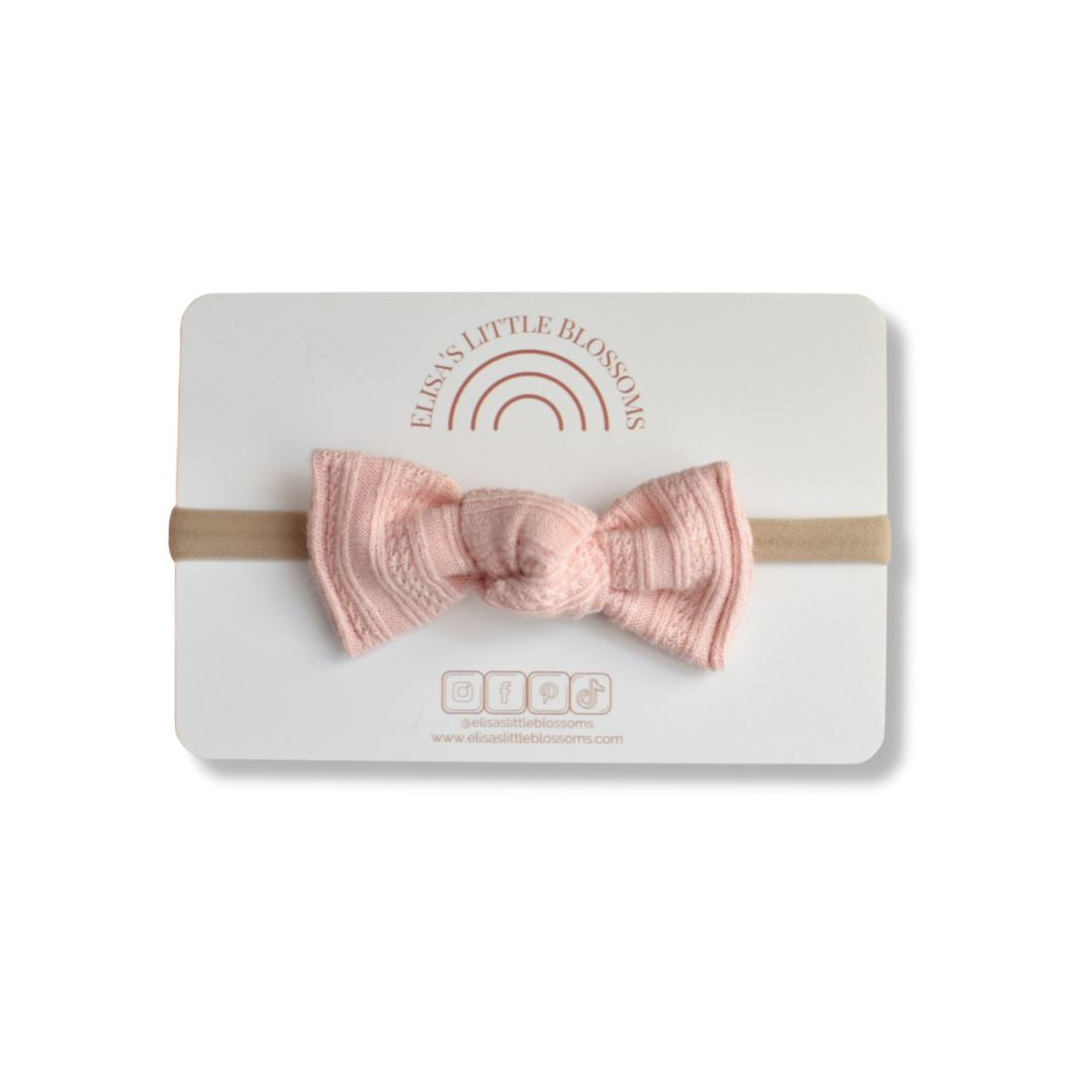 Knot Single Bow // Spring Staples // BLUSH Knot Bows Elisa's Little Blossoms 