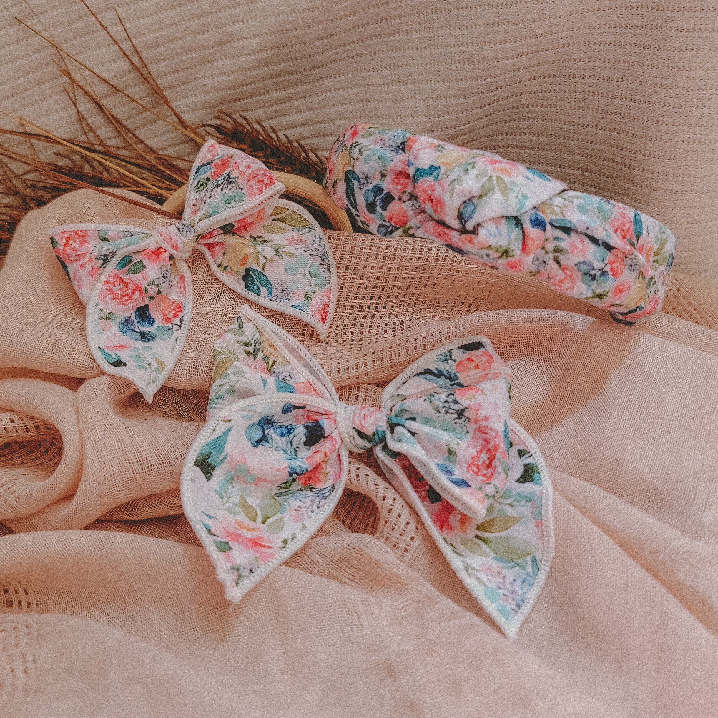 Elisa’s Little Blossoms - Lush blush accessories