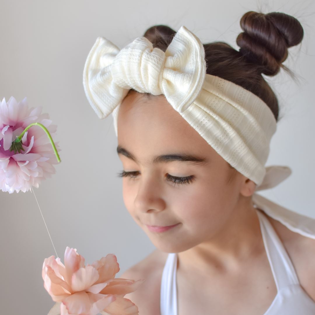 Tie-on Headwrap // Spring Staples // SAGE Tie-on Headwraps Elisa's Little Blossoms - Headwraps 
